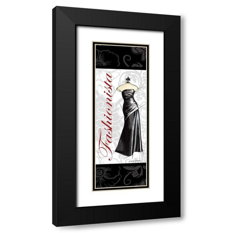 Fashionista Black Modern Wood Framed Art Print with Double Matting by Gorham, Gregory