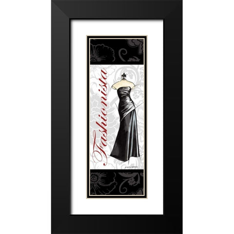 Fashionista Black Modern Wood Framed Art Print with Double Matting by Gorham, Gregory
