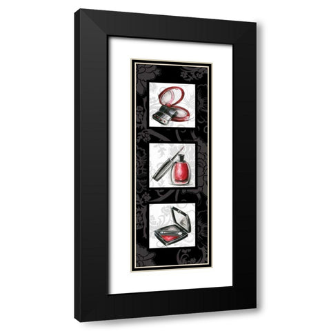 Fashion Trio II Black Modern Wood Framed Art Print with Double Matting by Gorham, Gregory