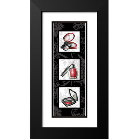 Fashion Trio II Black Modern Wood Framed Art Print with Double Matting by Gorham, Gregory