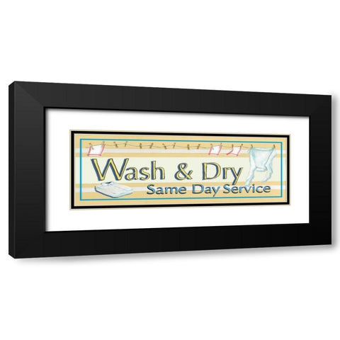 Wash and Dry Black Modern Wood Framed Art Print with Double Matting by Gorham, Gregory