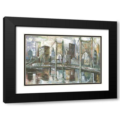 Cityscape I Black Modern Wood Framed Art Print with Double Matting by Gorham, Gregory