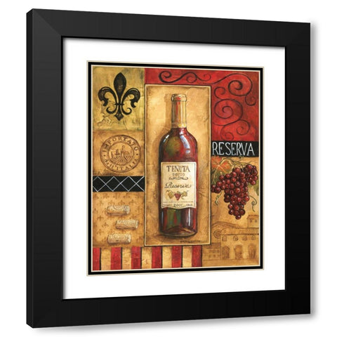 Reserva Tenuta Black Modern Wood Framed Art Print with Double Matting by Gorham, Gregory