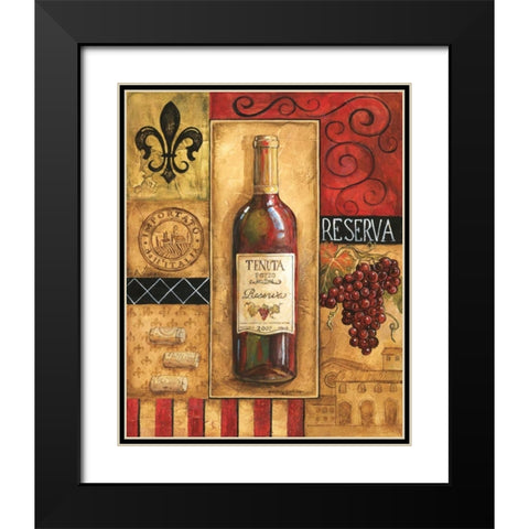 Reserva Tenuta Black Modern Wood Framed Art Print with Double Matting by Gorham, Gregory