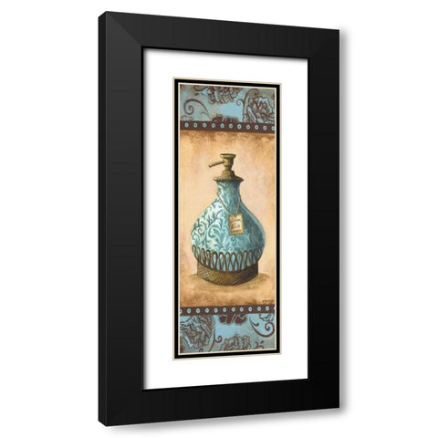 Lotion Panel Black Modern Wood Framed Art Print with Double Matting by Gorham, Gregory