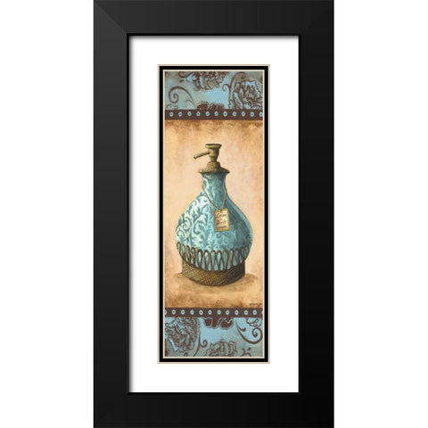 Lotion Panel Black Modern Wood Framed Art Print with Double Matting by Gorham, Gregory