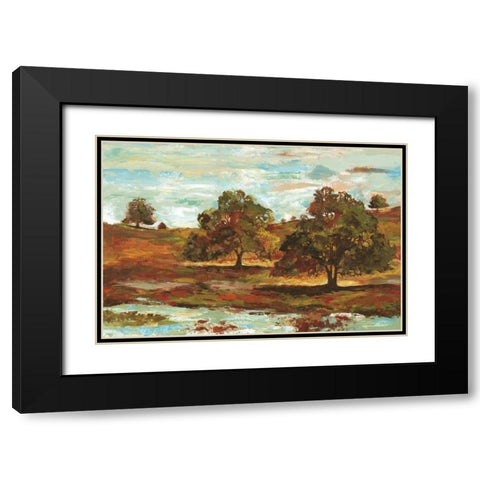 Landscape II Black Modern Wood Framed Art Print with Double Matting by Gorham, Gregory