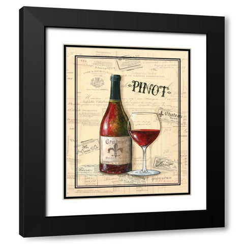 Chateau Fleur de Lis Black Modern Wood Framed Art Print with Double Matting by Gorham, Gregory