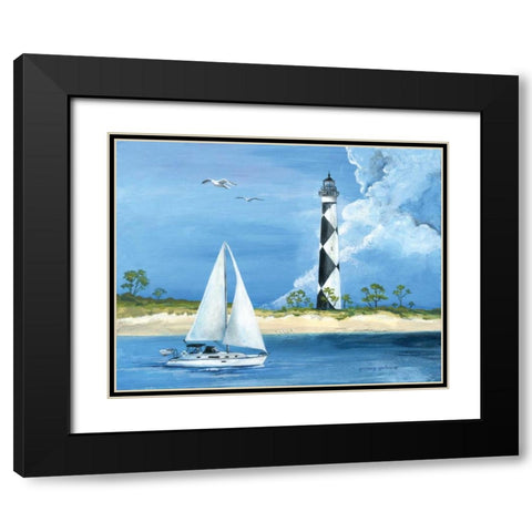 Cape Lookout Black Modern Wood Framed Art Print with Double Matting by Gorham, Gregory