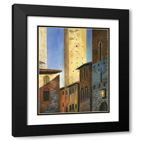 Italian Scene II Black Modern Wood Framed Art Print with Double Matting by Gorham, Gregory