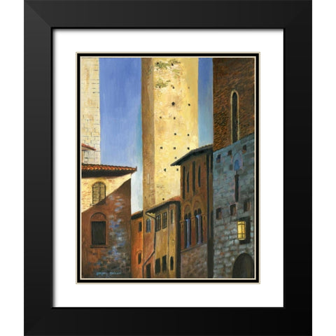 Italian Scene II Black Modern Wood Framed Art Print with Double Matting by Gorham, Gregory