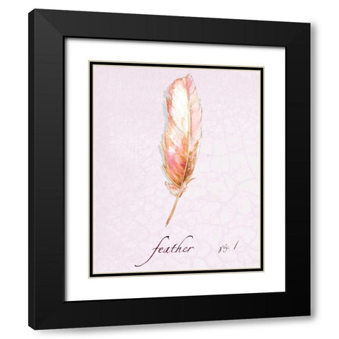 Feather Dance Black Modern Wood Framed Art Print with Double Matting by Gorham, Gregory