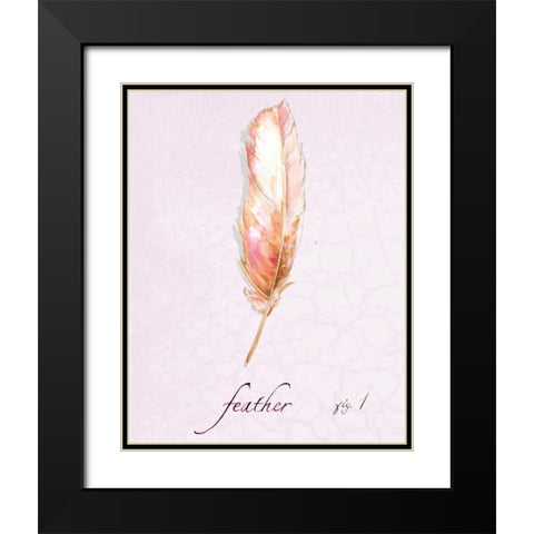 Feather Dance Black Modern Wood Framed Art Print with Double Matting by Gorham, Gregory