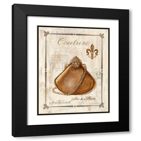 Keys to Paris Couture Black Modern Wood Framed Art Print with Double Matting by Gorham, Gregory