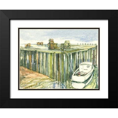 Low Tide Black Modern Wood Framed Art Print with Double Matting by Gorham, Gregory