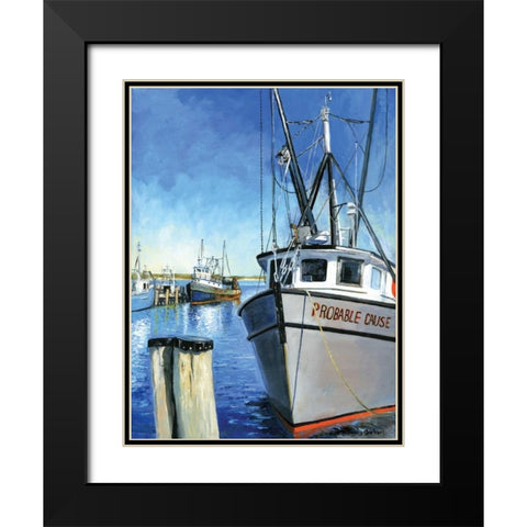 Probably Cause Black Modern Wood Framed Art Print with Double Matting by Gorham, Gregory