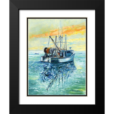 Sun Rise Black Modern Wood Framed Art Print with Double Matting by Gorham, Gregory
