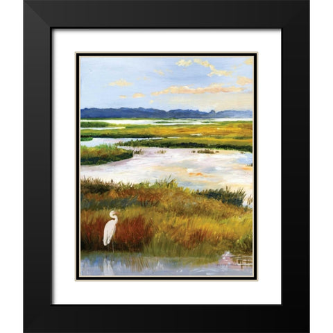 Salt Marsh Sanctuary I Black Modern Wood Framed Art Print with Double Matting by Gorham, Gregory
