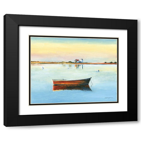 Reflections Black Modern Wood Framed Art Print with Double Matting by Gorham, Gregory