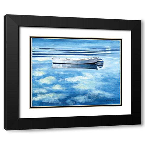 Skiff Black Modern Wood Framed Art Print with Double Matting by Gorham, Gregory
