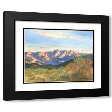 Mountain View 2 Black Modern Wood Framed Art Print with Double Matting by Gorham, Gregory