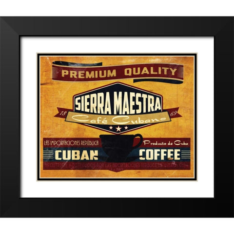 Sierra Maestra Black Modern Wood Framed Art Print with Double Matting by Giacopelli, Jason
