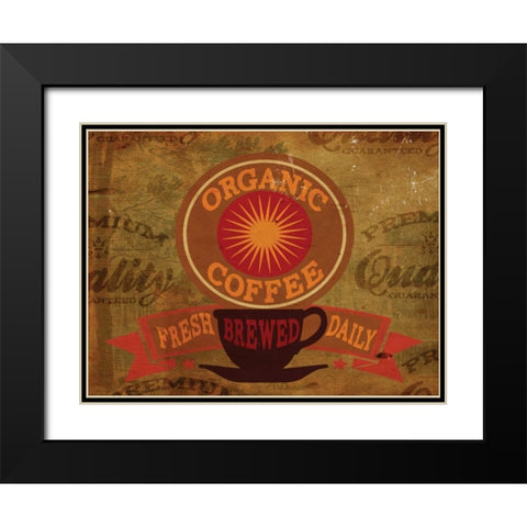 Organic Coffee Black Modern Wood Framed Art Print with Double Matting by Giacopelli, Jason