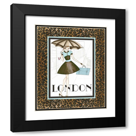 City Girl I Black Modern Wood Framed Art Print with Double Matting by Guinn, Katie