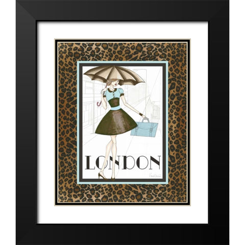 City Girl I Black Modern Wood Framed Art Print with Double Matting by Guinn, Katie