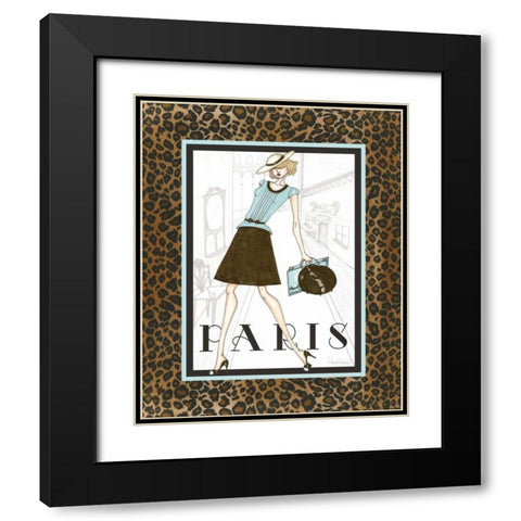 City Girl II Black Modern Wood Framed Art Print with Double Matting by Guinn, Katie