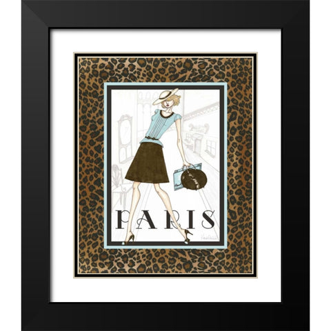 City Girl II Black Modern Wood Framed Art Print with Double Matting by Guinn, Katie