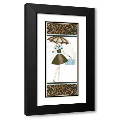 City Girl III Black Modern Wood Framed Art Print with Double Matting by Guinn, Katie