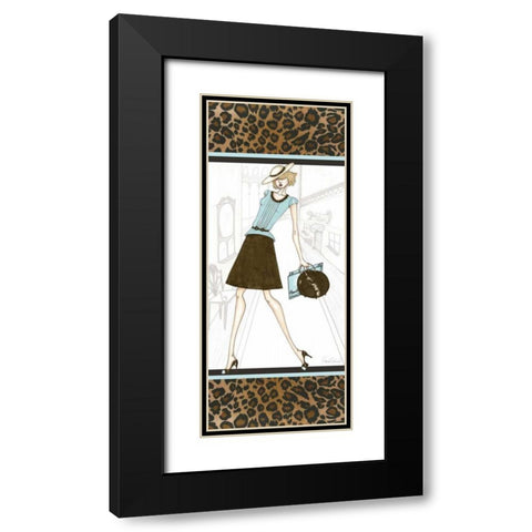 City Girl IV Black Modern Wood Framed Art Print with Double Matting by Guinn, Katie