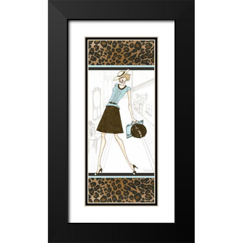 City Girl IV Black Modern Wood Framed Art Print with Double Matting by Guinn, Katie