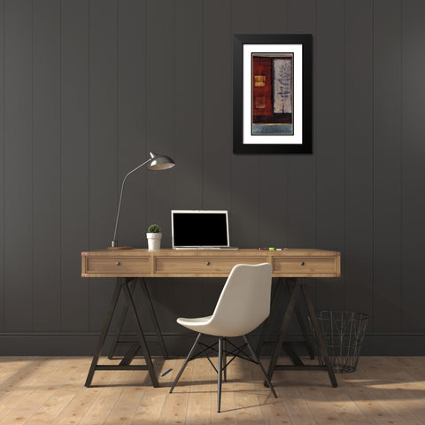 Fire Black Modern Wood Framed Art Print with Double Matting by Hargittai, Paul