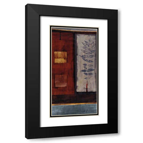 Fire Black Modern Wood Framed Art Print with Double Matting by Hargittai, Paul