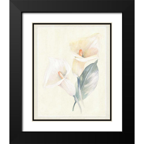 Calla Lily IV Black Modern Wood Framed Art Print with Double Matting by Hargittai, Paul
