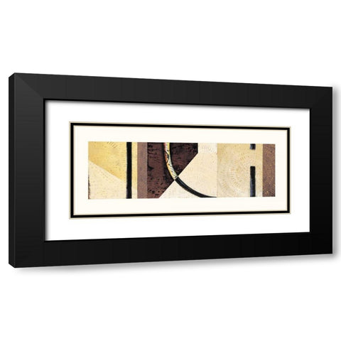 Line and Verse #II7 Black Modern Wood Framed Art Print with Double Matting by Holland, Cynthia