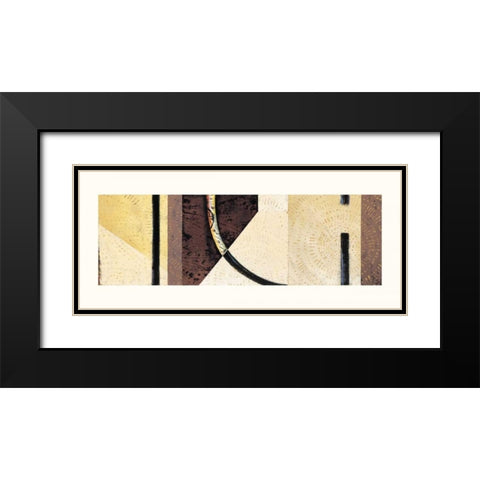 Line and Verse #II7 Black Modern Wood Framed Art Print with Double Matting by Holland, Cynthia