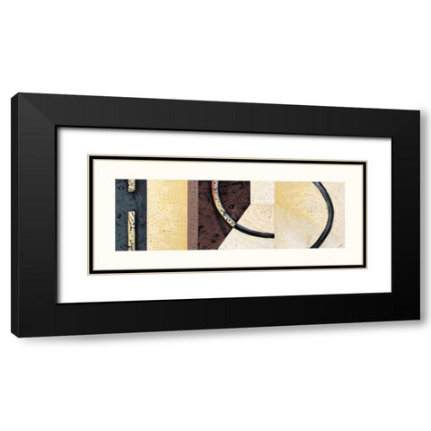 Line and Verse #II8 Black Modern Wood Framed Art Print with Double Matting by Holland, Cynthia