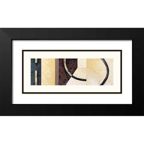 Line and Verse #II8 Black Modern Wood Framed Art Print with Double Matting by Holland, Cynthia