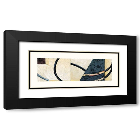 Line and Verse #II9 Black Modern Wood Framed Art Print with Double Matting by Holland, Cynthia