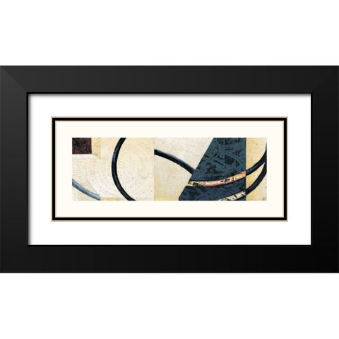 Line and Verse #II9 Black Modern Wood Framed Art Print with Double Matting by Holland, Cynthia