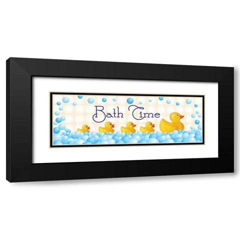 Bath Time Black Modern Wood Framed Art Print with Double Matting by Harbick, N
