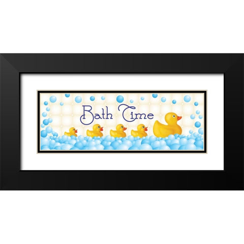 Bath Time Black Modern Wood Framed Art Print with Double Matting by Harbick, N