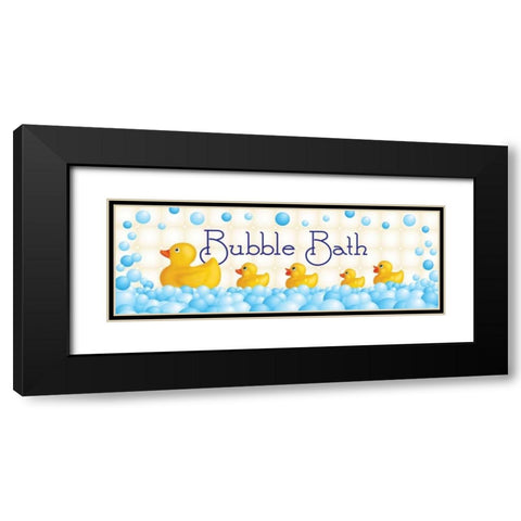 Bubble Bath Black Modern Wood Framed Art Print with Double Matting by Harbick, N