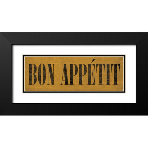 Bon Appetit IV Black Modern Wood Framed Art Print with Double Matting by Harbick, N