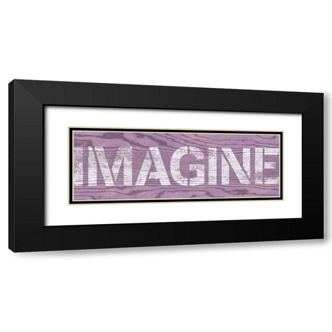 Purple Imagine Black Modern Wood Framed Art Print with Double Matting by Harbick, N