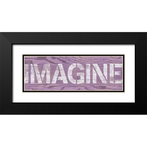 Purple Imagine Black Modern Wood Framed Art Print with Double Matting by Harbick, N