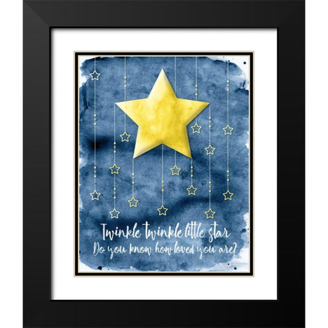 Love You II Black Modern Wood Framed Art Print with Double Matting by Harbick, N.